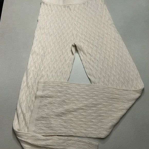 Selected Femme Cream Knit Pants , Size M NWT - Picture 9 of 15